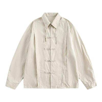 【限时优惠】中式盘扣长袖衬衫