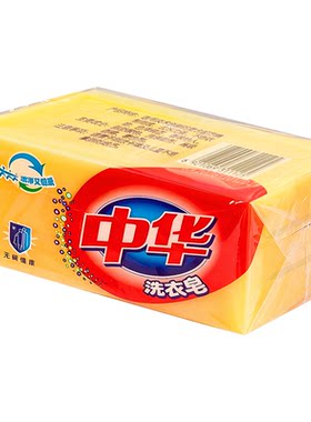 中华洗衣皂无磷去渍不伤手3块装