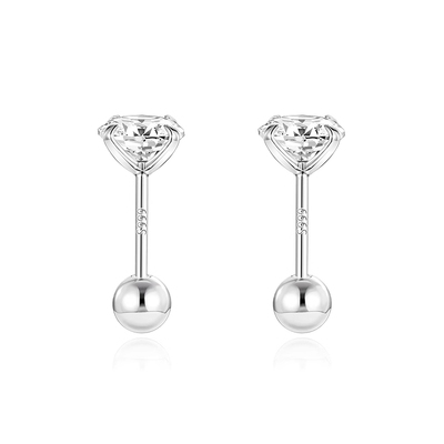 LNIEER999纯银锆石女养耳洞耳钉