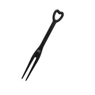 水果叉子一次性叉子透明塑料小叉子水晶点心蛋糕叉子果签独立包装