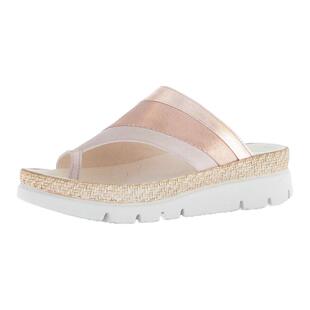 德国全进口Gabor嘉宝女鞋嘉步春夏新品牛皮坡跟厚底夹趾拖鞋63722