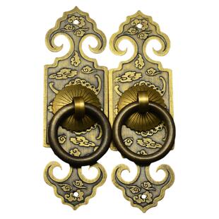 中式仿古橱柜拉手明清家具铜配件纯铜直条书柜衣柜门窗柜门铜拉手