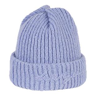 KEYONE2025新款复古慵懒风纯色大版堆堆针织帽女韩版甜美秋冬加厚