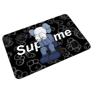 个性潮牌捂脸KAWS芝麻街地垫进门入户浴室门口卫生间吸水防滑脚垫