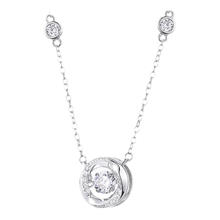 卡蒂罗璀璨之心项链女925银轻奢小众设计感锁骨链生日礼物送女友