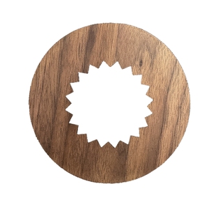 Origami日本折纸滤杯蛋糕杯专用胡桃木 手工木托改良版新款锯齿托