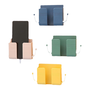 手机充电支架床头墙壁置物架床上收纳盒手机架懒人壁挂多功能神器放置架遥控器架子浴室厨房墙上免打孔厕所