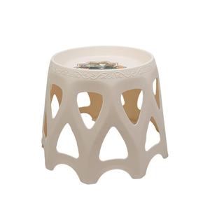 广源镂空花凳室内客厅阳台花架创意树脂加厚无异味轻奢花盆托盘