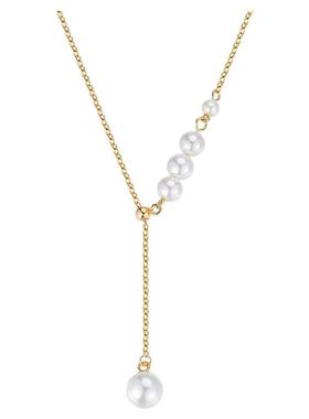 流苏珍珠项链女2025年新款潮设计感高级小众锁骨链气质毛衣链颈链