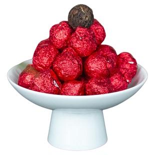 后福百年滇红古树晒红龙珠红茶180克/罐云南大雪山手工龙珠