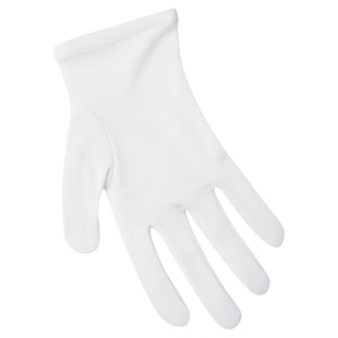白手套纯棉劳保文玩盘珠表演工作薄款女士工作透气白色礼仪棉布黑