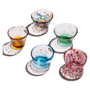 日本进口aderia清酒杯日式津轻玻璃杯手工主人杯茶杯套装个人专用