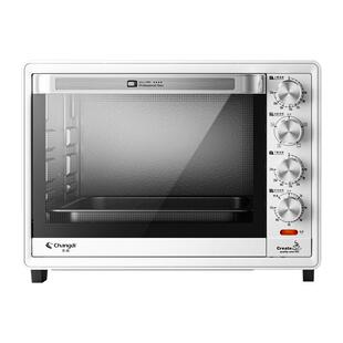 长帝 CRTF32PD电烤箱家用小型烘焙多功能发酵面包蛋糕搪瓷烤箱