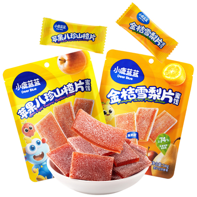 小鹿蓝蓝0白砂糖山楂片宝宝零食