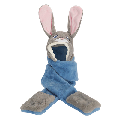 疯狂动物城朱迪围巾帽子手套一体