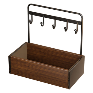 玄关摆件入户门乔迁置物架钥匙收纳桌面整理盒门口鞋柜上创意神器