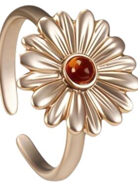 小众雏菊系列法式复古戒指