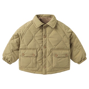 男童轻薄棉服外套保暖冬装外套2025新款秋冬童装儿童宝宝冬季棉衣