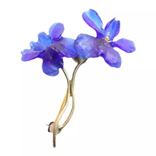 Michael Michaud紫罗兰胸针女花束胸花设计感2026老师元旦礼物