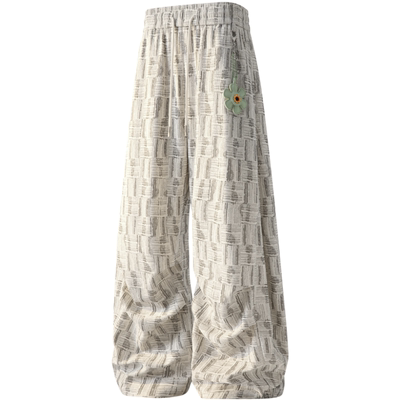 itizzue秋冬季小香风格纹休闲裤