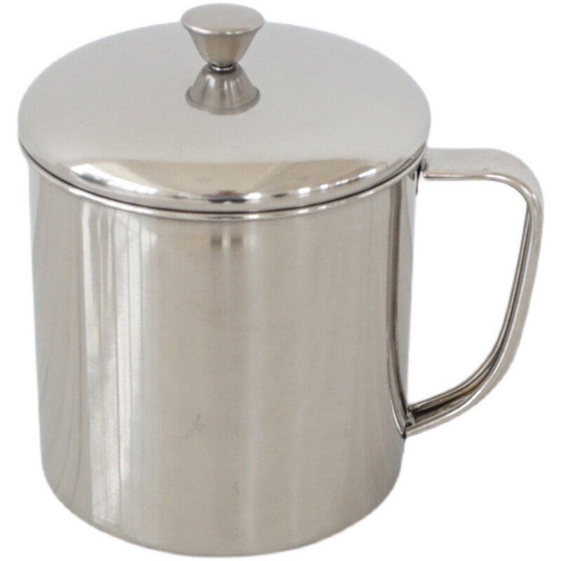 316L/304大容量不锈钢口杯子有带盖水杯泡面碗温奶杯茶缸13CM15CM