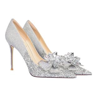 HolyRose圣洁玫瑰星辰佳人礼物高跟鞋18岁成人礼水晶鞋法式婚鞋