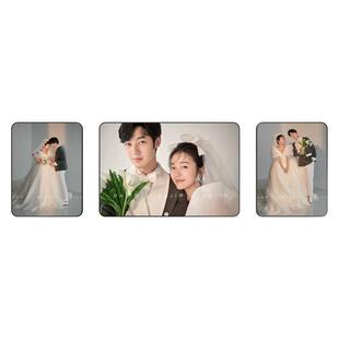 定制婚纱照放大挂墙组合洗照片做成大尺寸加相框结婚照全家福制作