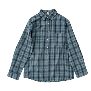 Dashufulcrum复古格子撞色衬衫长袖男女秋季薄款质感休闲衬衣外套