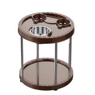 利希麻将机茶几茶水架棋牌室麻将桌旁边多功能烟灰缸麻将机配件