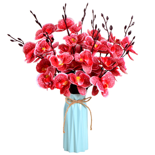 仿真花假花客厅蝴蝶兰摆放卧室内摆设餐桌装饰花电视柜艺束小摆件