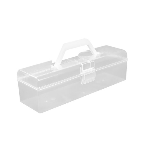 书法工具收纳盒便携手提带盖防尘毛笔盒配件箱美术绘画透明收纳箱