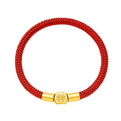 免费刻字不锈钢手绳生肖红绳手链