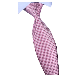 桑蚕丝真丝领带男士正装商务新郎结婚职业上班粉红领带礼盒装