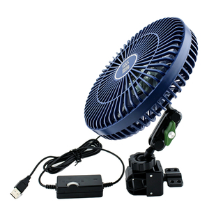 升级款万向臂静音无刷电机车载风扇USB汽车用电风扇12V24V大货车