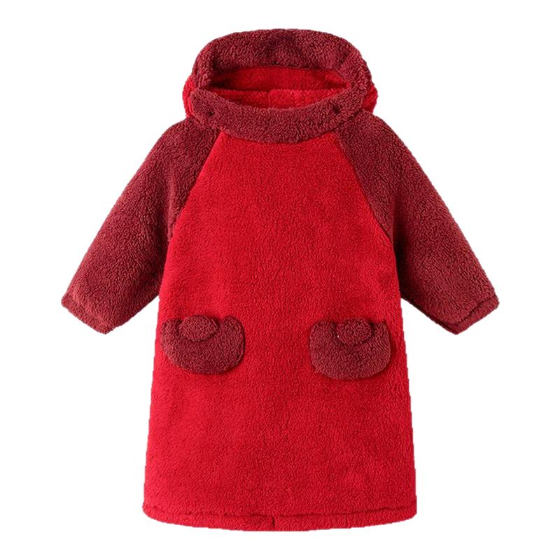 巴拉巴拉女童家居服套装大童加绒