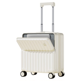 2025新款前开口行李箱20寸小型超轻可登机箱18寸儿童旅行箱拉杆箱