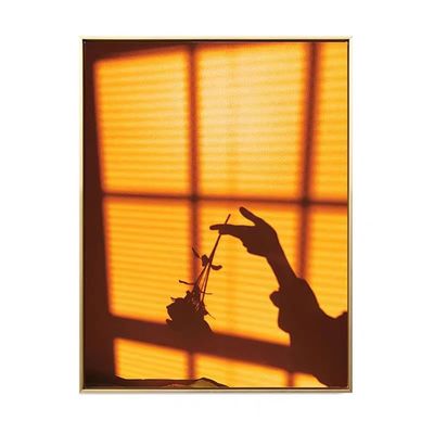 光影植物装饰画治愈系小清新客厅