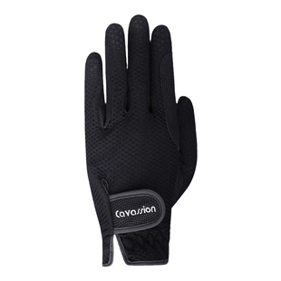 cavassion马术手套男女儿童可触屏骑马四季防滑冬款加绒骑士手套