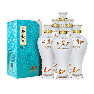 西凤酒国花瓷52度纪念版礼盒装官方旗舰店纯粮食凤香型白酒整箱