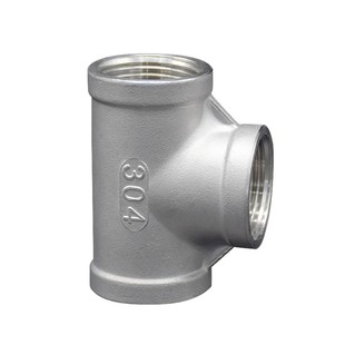 316L不锈钢内丝三通2205不锈钢丝扣三通 内螺纹三通4分6分 1寸2寸