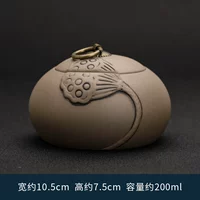 Грубая глиняная чайная чайная горлочка лотос