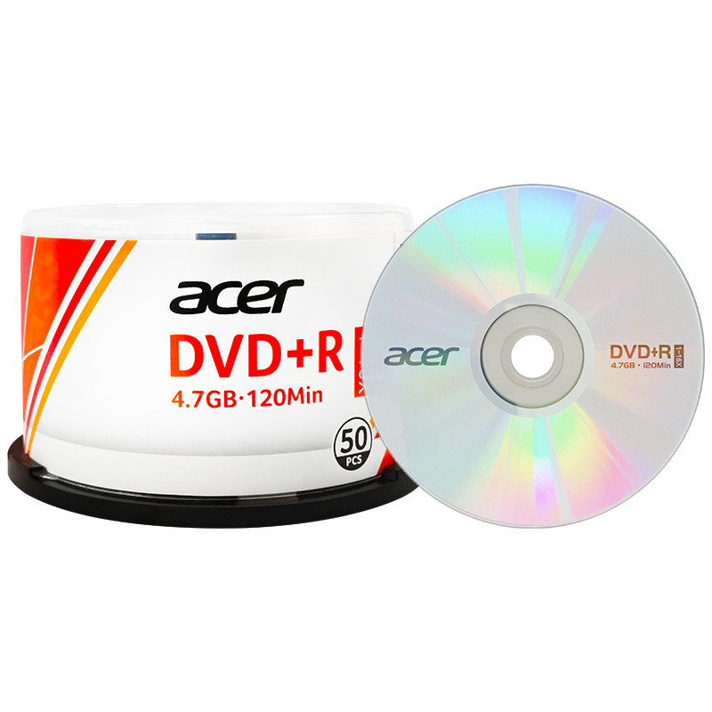 宏碁DVD刻录光盘空白CD光盘蓝光25G大容量4.7G储存可擦写700M光盘
