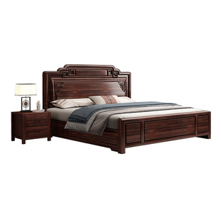 红木床花梨木实木床酸枝复古中式双人主卧大床菠萝格一米五全实木