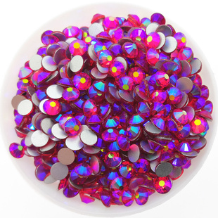 5mm超闪平底钻彩色SS20圆形衣服装饰闪钻镶钻DIY舞服贴钻圆形小钻