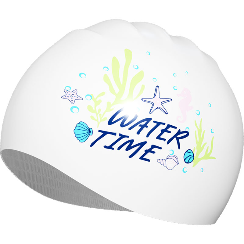 WaterTime游泳帽女士大头围硅胶泳帽成人防水不勒头护耳长发专用