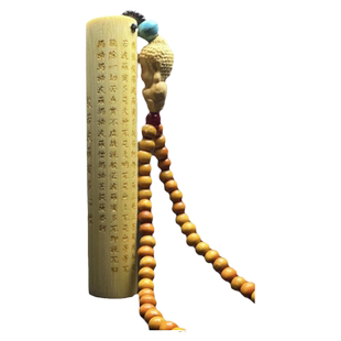 正圆实心玉竹把件雕刻鎏金实心竹手把件文玩竹子盘玩实心竹把玩件