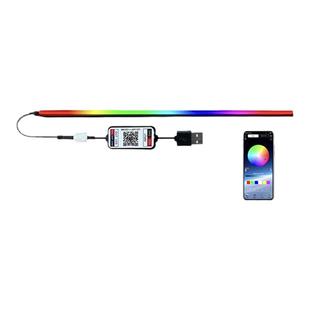 适用特斯拉Model3/Y 简易中控出风口动态幻彩流光LED仪表台氛围灯