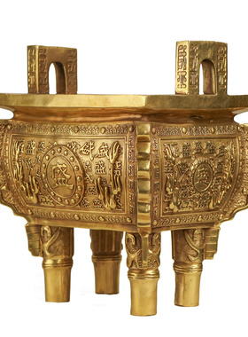 铜鼎摆件香炉纯铜家用司母戊鼎