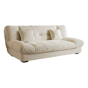 法式云朵沙发床折叠两用2025新款懒人客厅卧室可折叠沙发床小户型