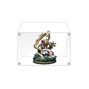 亚克力盒子定制透明手办模型展示盒磁吸可开门一体式防尘罩保护盒